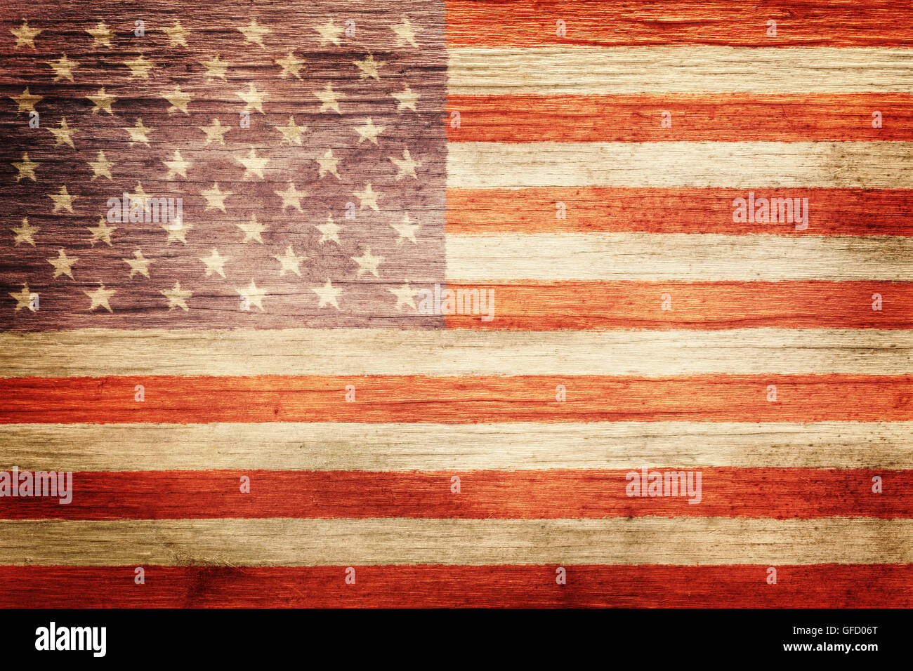 Porté vintage American flag background Banque D'Images