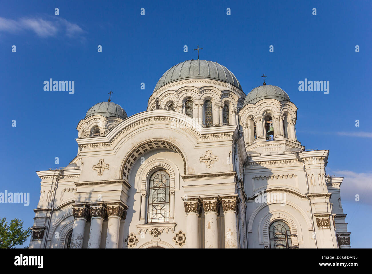 Haut de la Kaunas Eglise Saint Michel Archange Banque D'Images
