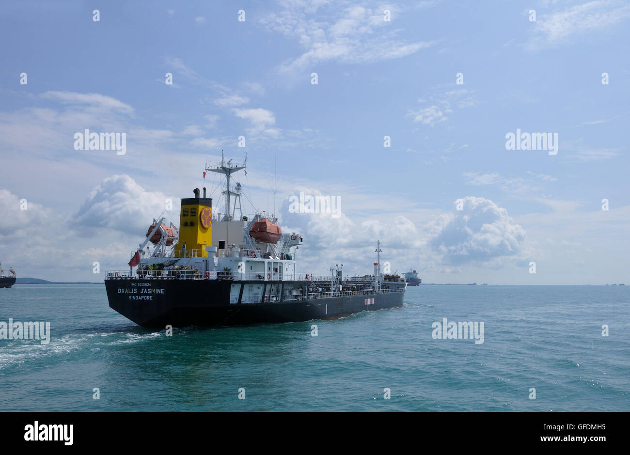 L'Oxalis pétrolier Jasmine dans le détroit de Johor Banque D'Images