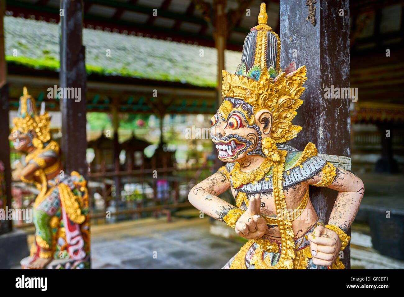 Statue de Dieu à Pura Gunung Kawi Temple, Bali, Indonésie Banque D'Images