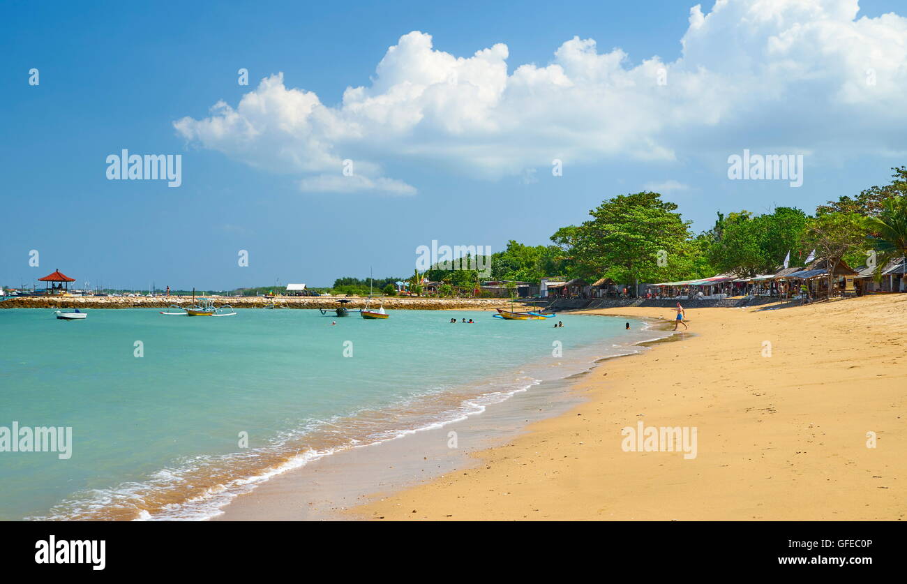 La plage de Sanur, Bali, Indonésie Photo Stock - Alamy