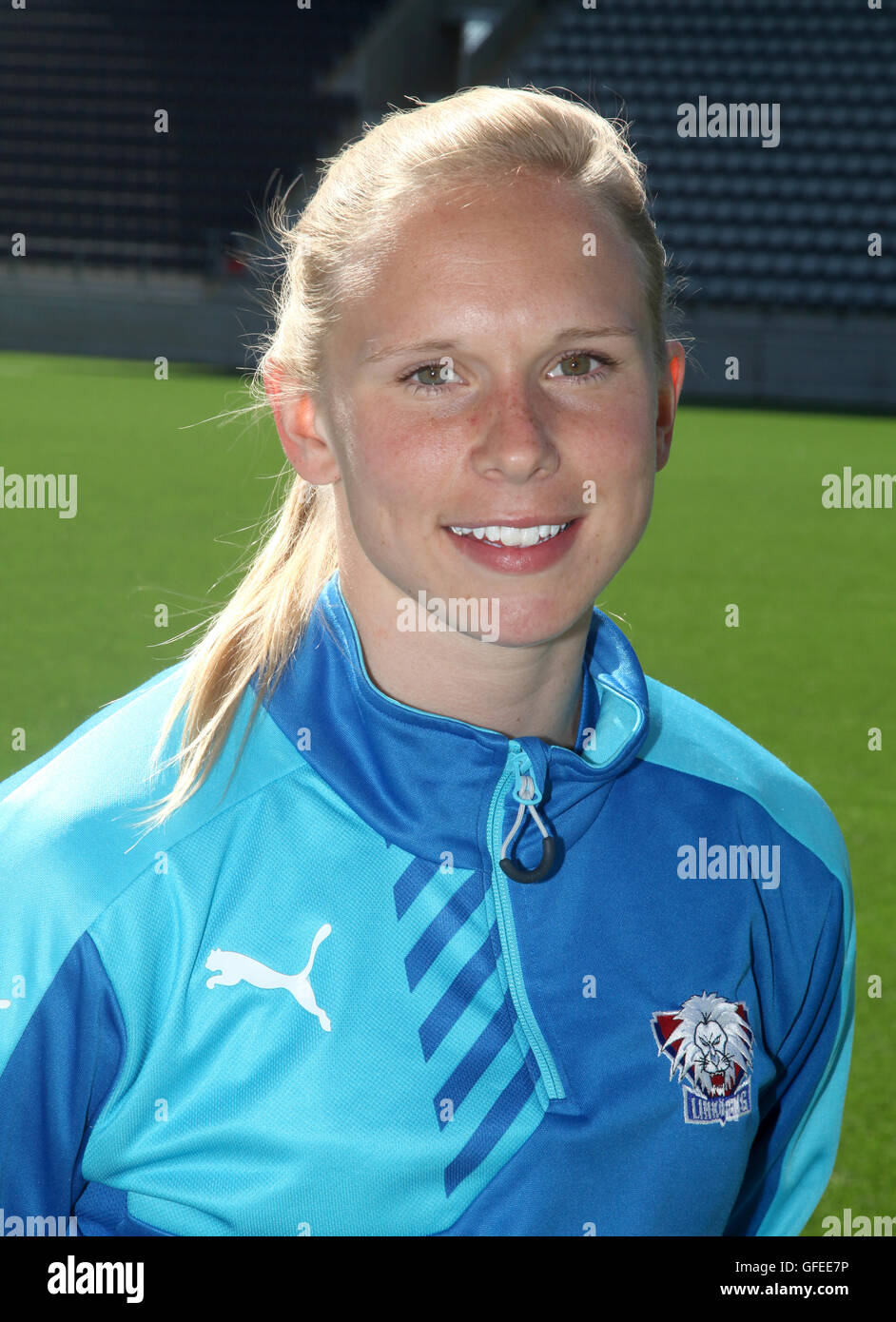 JONNA ANDERSSON joueur de football suédois dans l'équipe nationale Banque D'Images