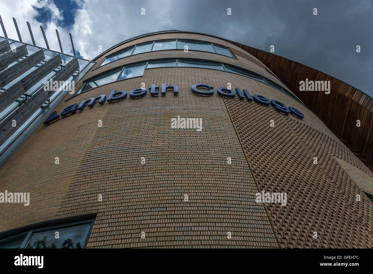 Lambeth College est un college dans le quartier londonien de Lambeth. Banque D'Images