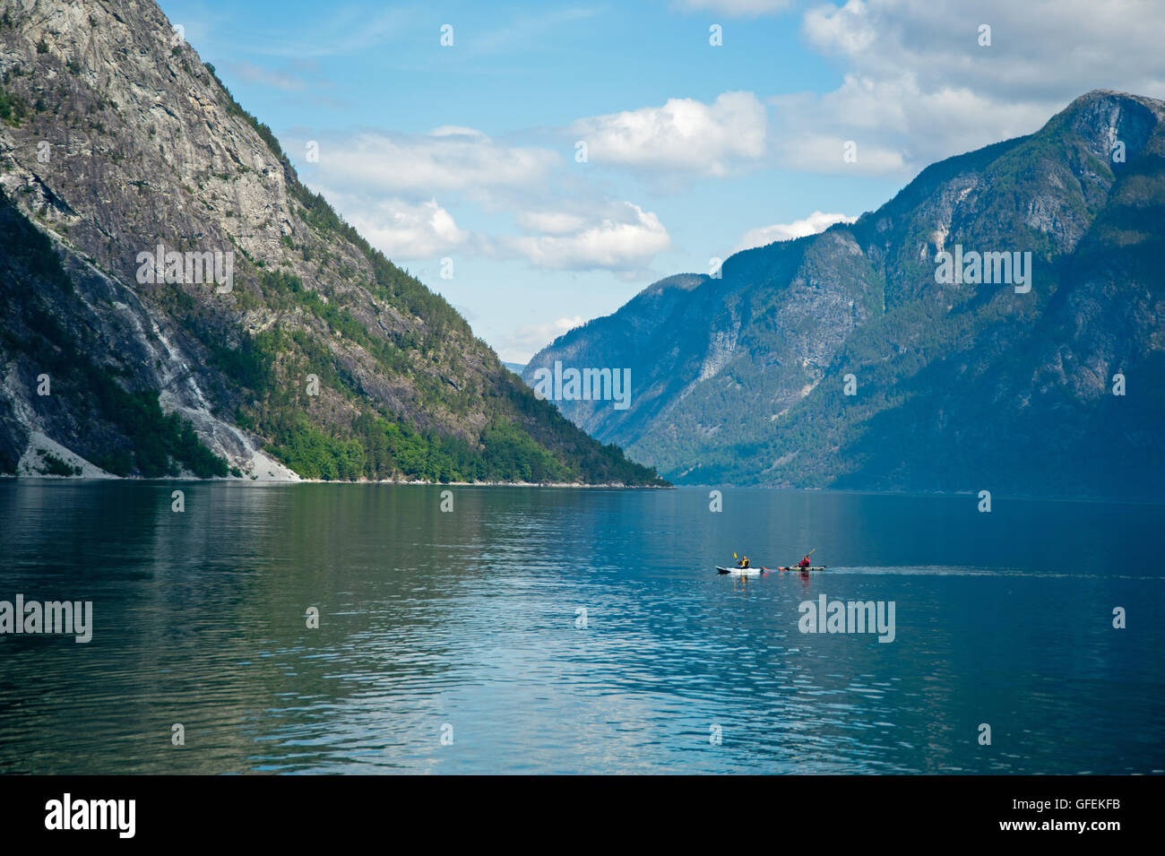 Zone touristique du fjord de Sogn au nord de Bergen en Norvège Banque D'Images