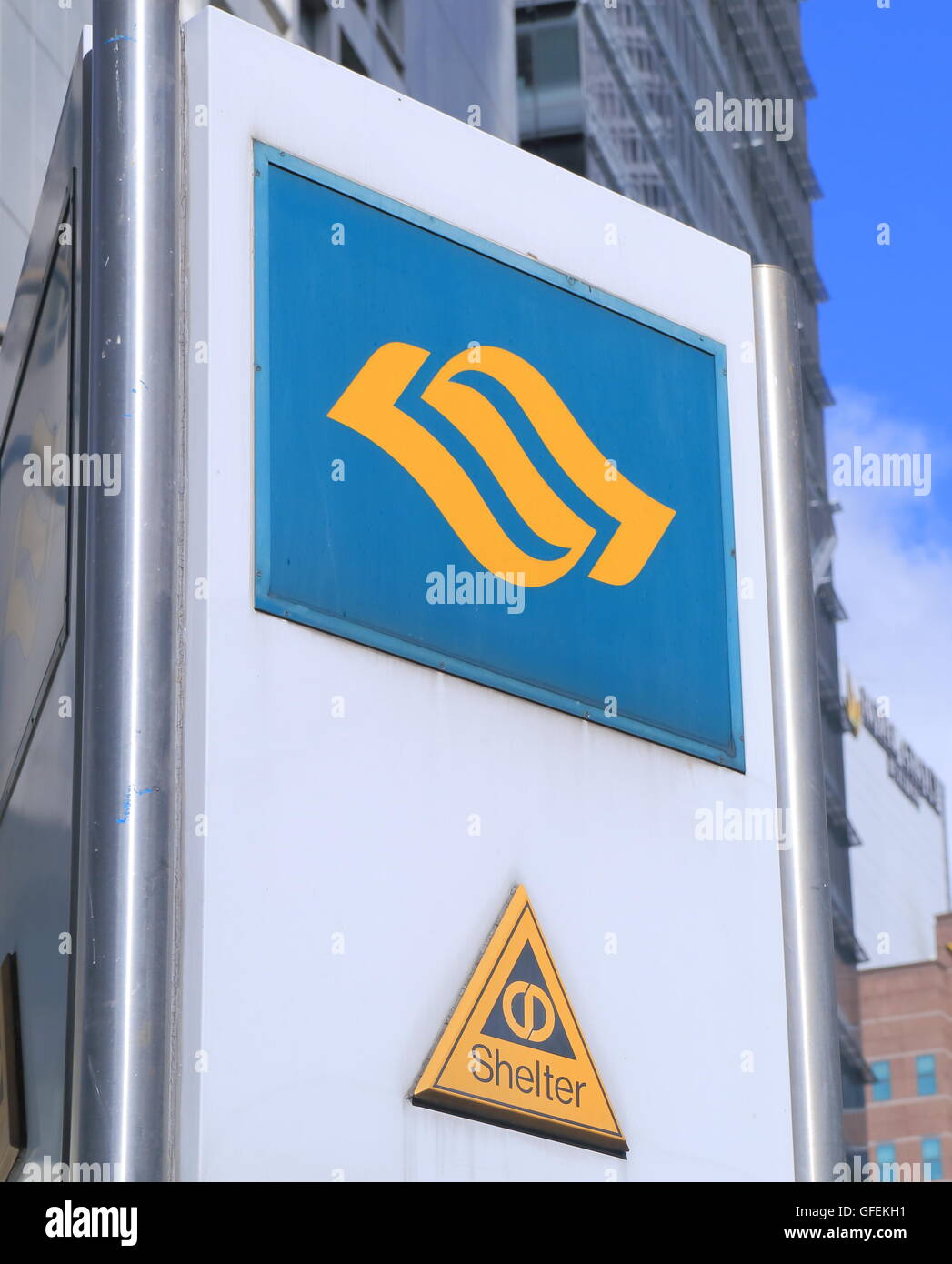 Système de métro MRT Singapour à Singapour. Banque D'Images