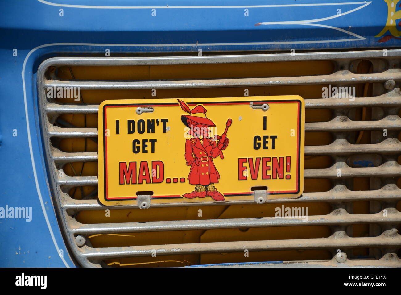 Devis pour une plaque d'immatriculation du véhicule - je ne vous fâchez pas, j'ai même Banque D'Images