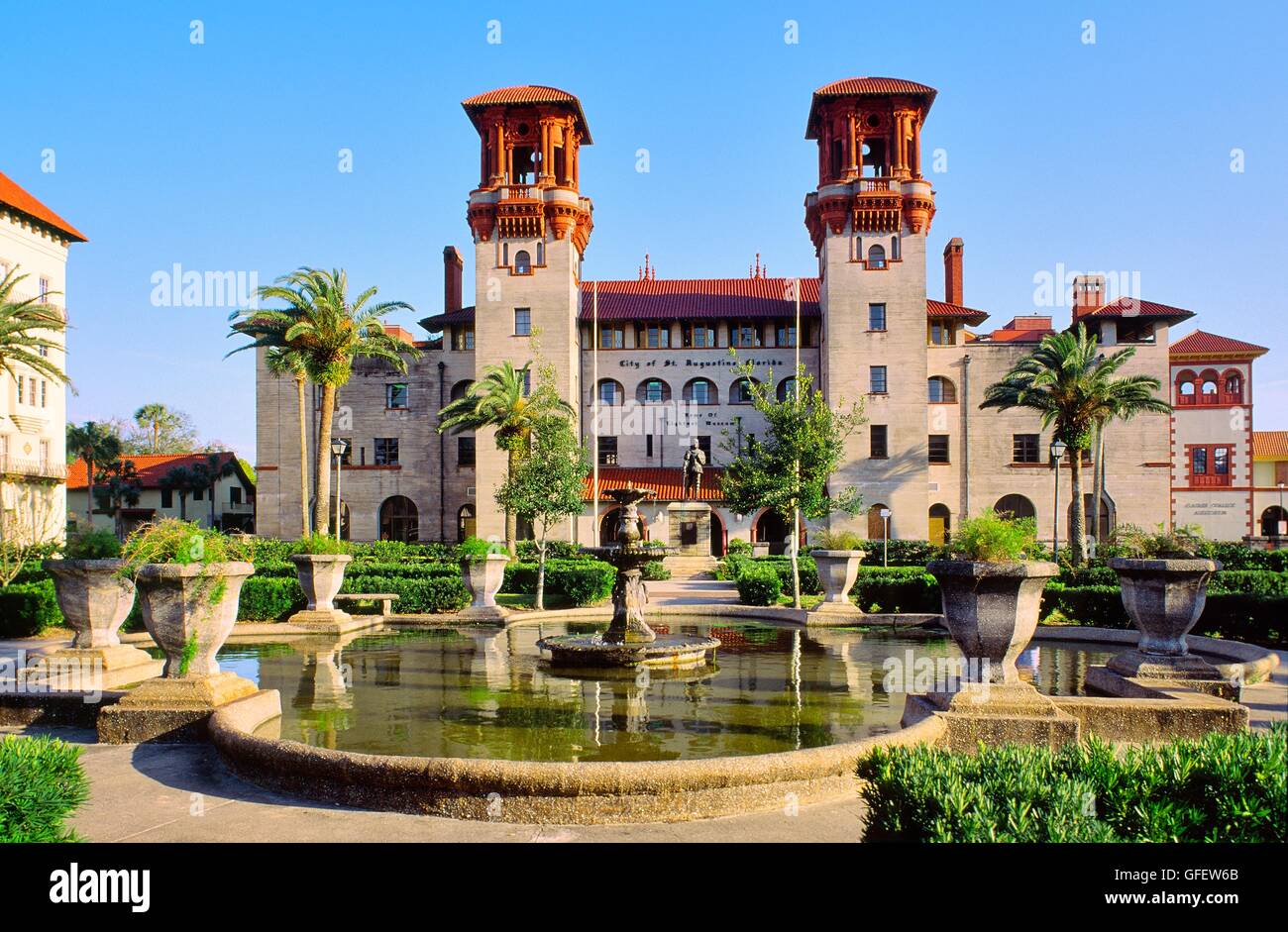 Lightner museum, à l'origine hôtel alcazar, dans usa ville la plus ancienne de st. Augustine, Floride maisons victorienne antiquités américaines. Banque D'Images