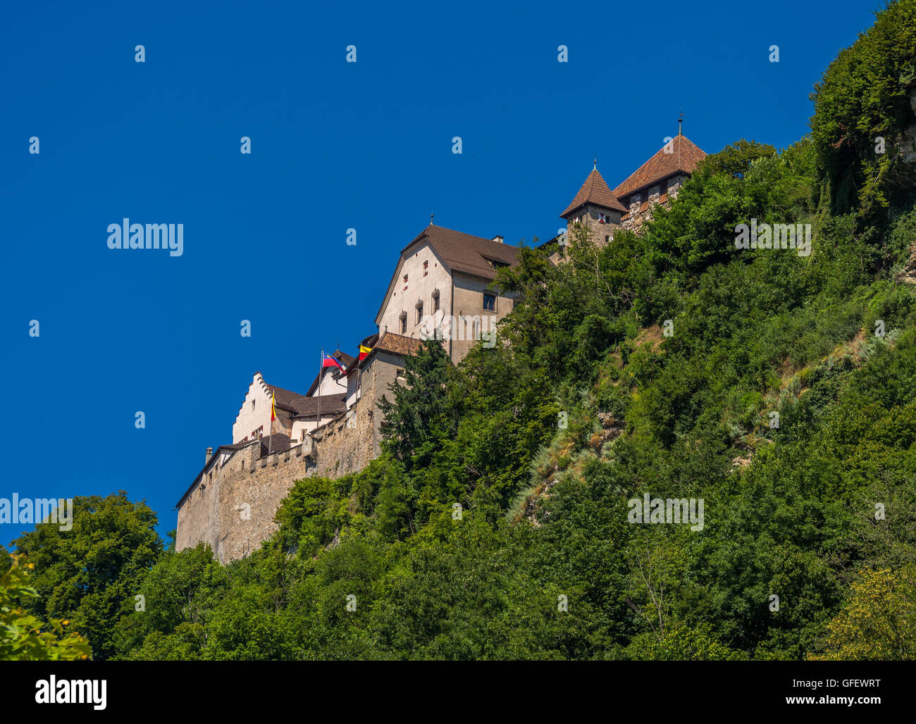 Le Château de Schloss Vaduz, Principauté de Liechtenstein, de l'Europe Banque D'Images