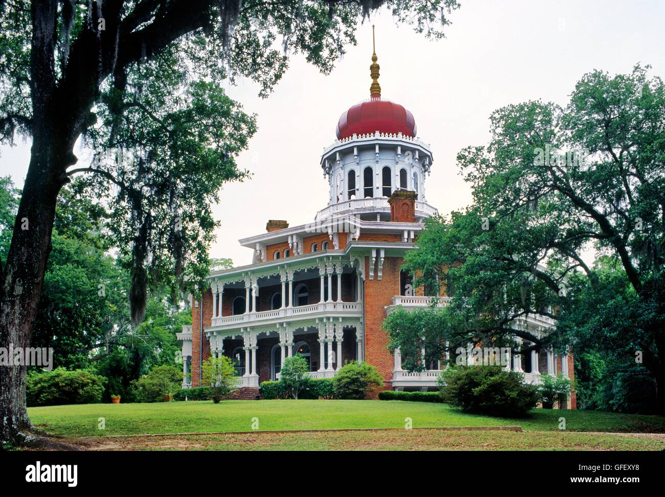 Les états du sud. longwood plantation house mansion à Natchez, Mississippi, usa Banque D'Images