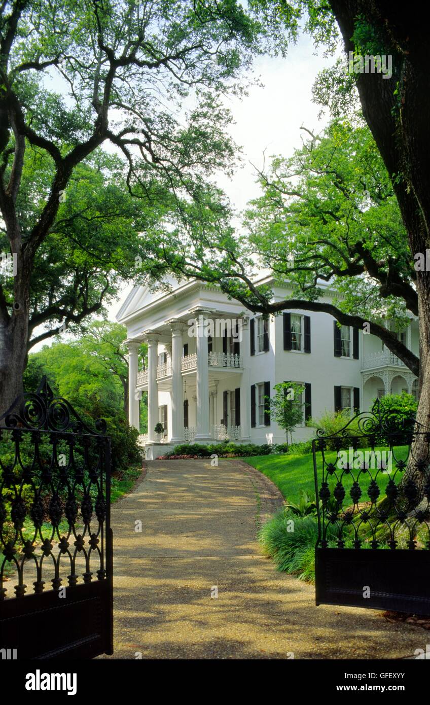 Natchez, Mississippi, USA. stanton hall Mansion house plantation d'avant Banque D'Images