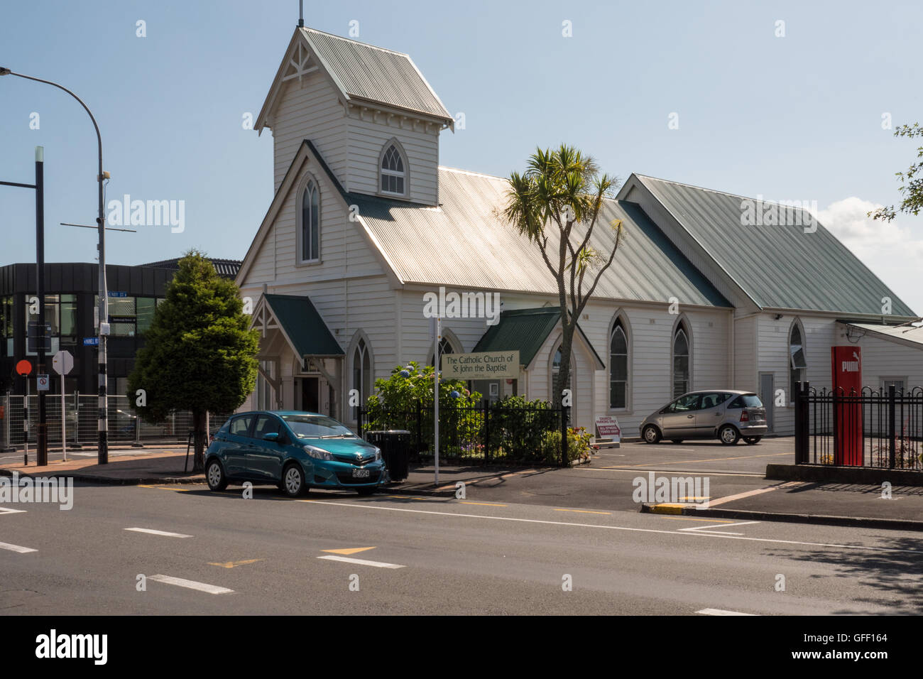 Eglise de Jean le Baptiste, Parnell Road, Auckland, île du Nord, en Nouvelle-Zélande. Banque D'Images