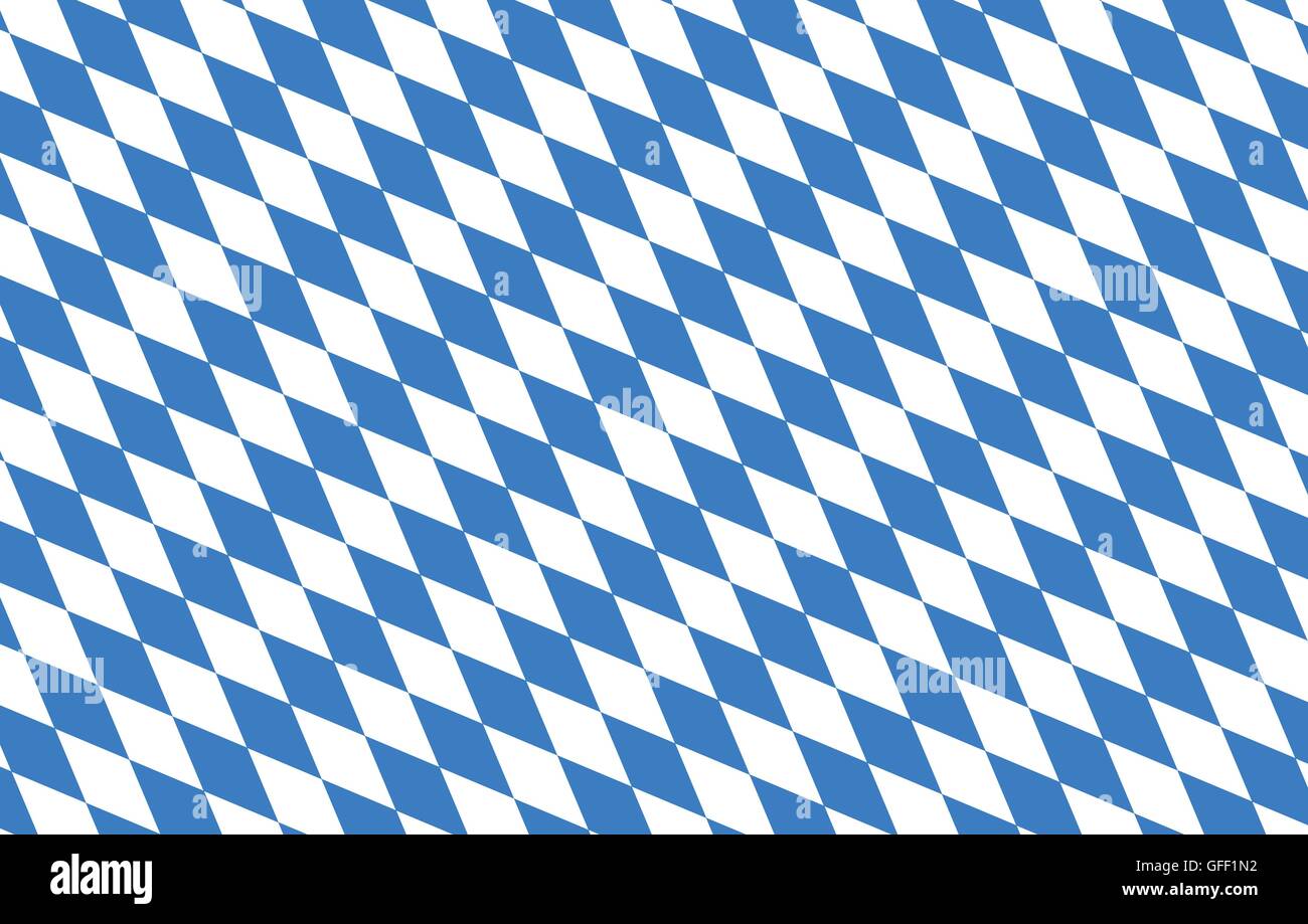 Bayern diamants fond bleu Oktoberfest Illustration de Vecteur