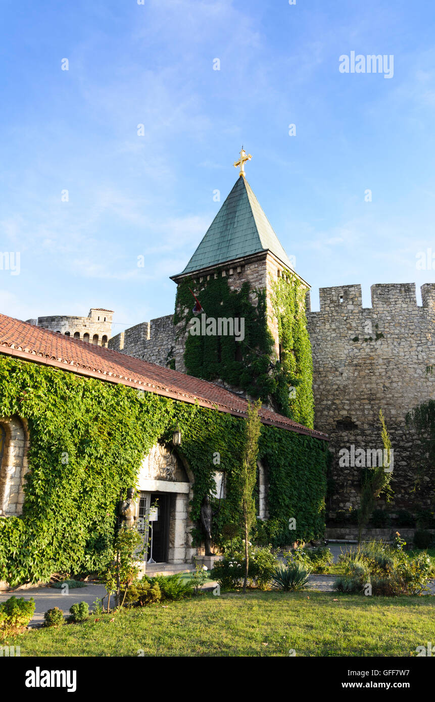 Belgrade, Belgrade : Rose Eglise en forteresse, Serbie, , Banque D'Images