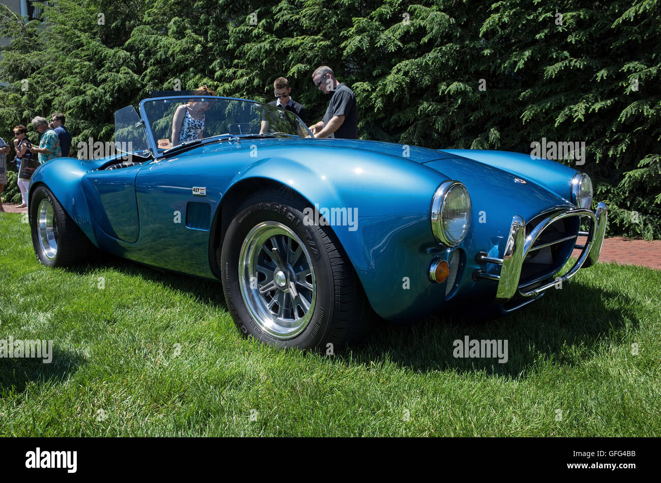 1966 Shelby Cobra 427 Roadster sur l'affichage à l'élégance à Hershey. 'Usage éditorial uniquement' Banque D'Images