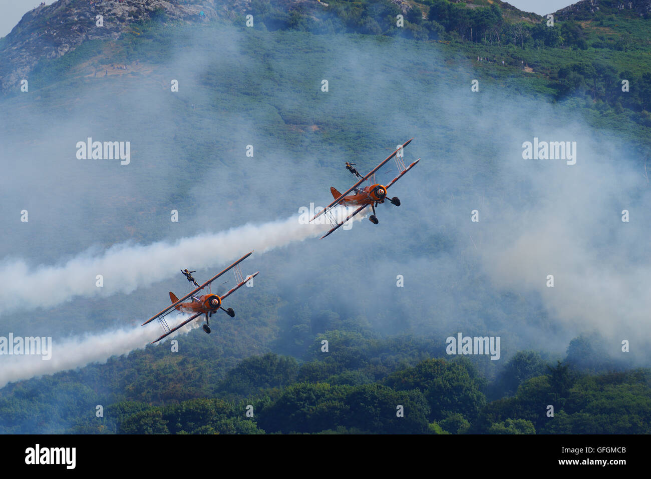 Breitling Wingwalkers à Bray Air Afficher, Co Wicklow Irlande Banque D'Images