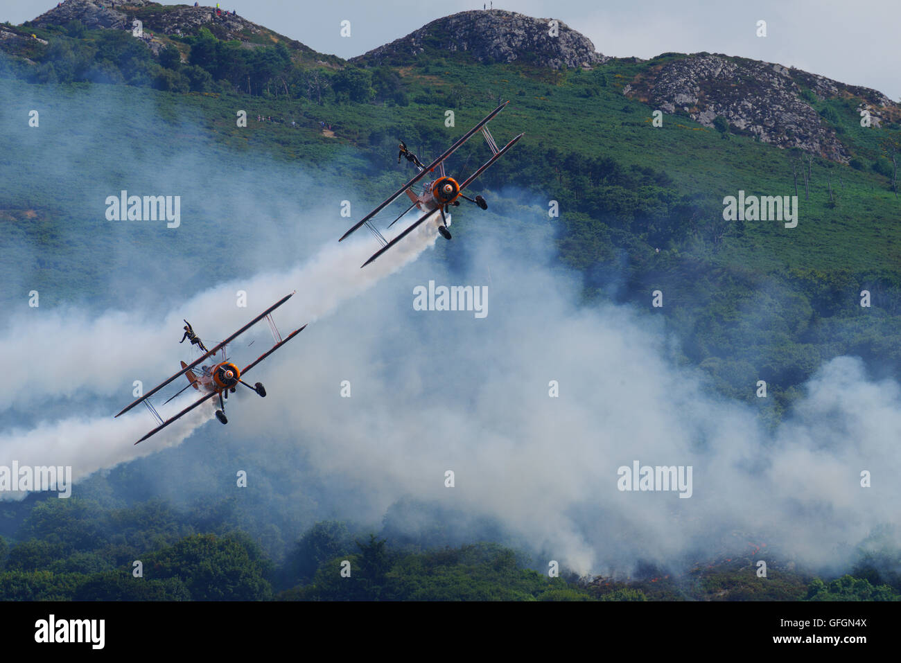 Breitling Wingwalkers à Bray Air Afficher, Co Wicklow Irlande Banque D'Images