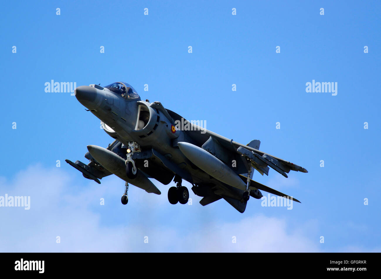 BAe Harrier de la marine espagnole à Farnborough Banque D'Images