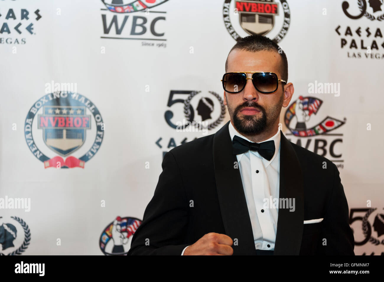 Las Vegas, Nevada, USA. 30 juillet, 2016. Milorad Zizic sur le tapis rouge lors de la 4e édition Nevada Boxing Hall of Fame Intronisation Crédit : Ken Howard/Alamy Live News Banque D'Images
