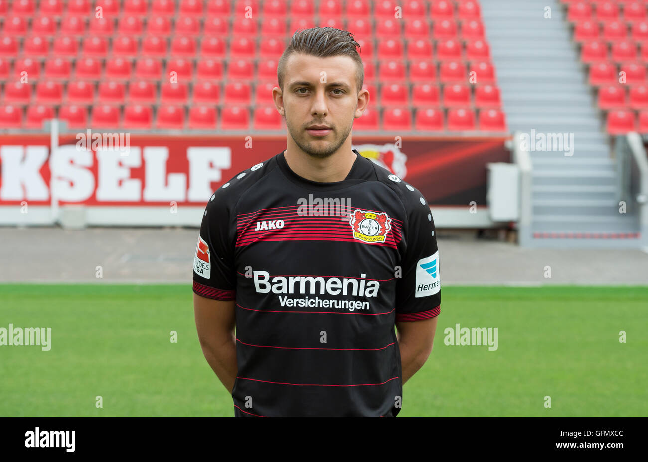 Bundesliga - Saison 2016/17 - Photocall Bayer 04 Leverkusen le 25 juillet 2016 à Leverkusen, Allemagne : Vladlen Yurchenko. Photo : Guido Kirchner/dpa | conditions dans le monde entier Banque D'Images