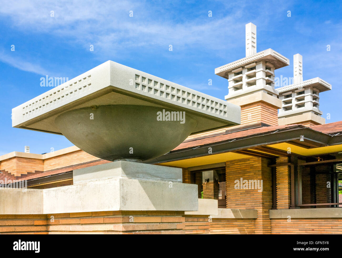 Darwin D. Martin House, Frank Lloyd Wright, Buffalo, New York, United States Banque D'Images