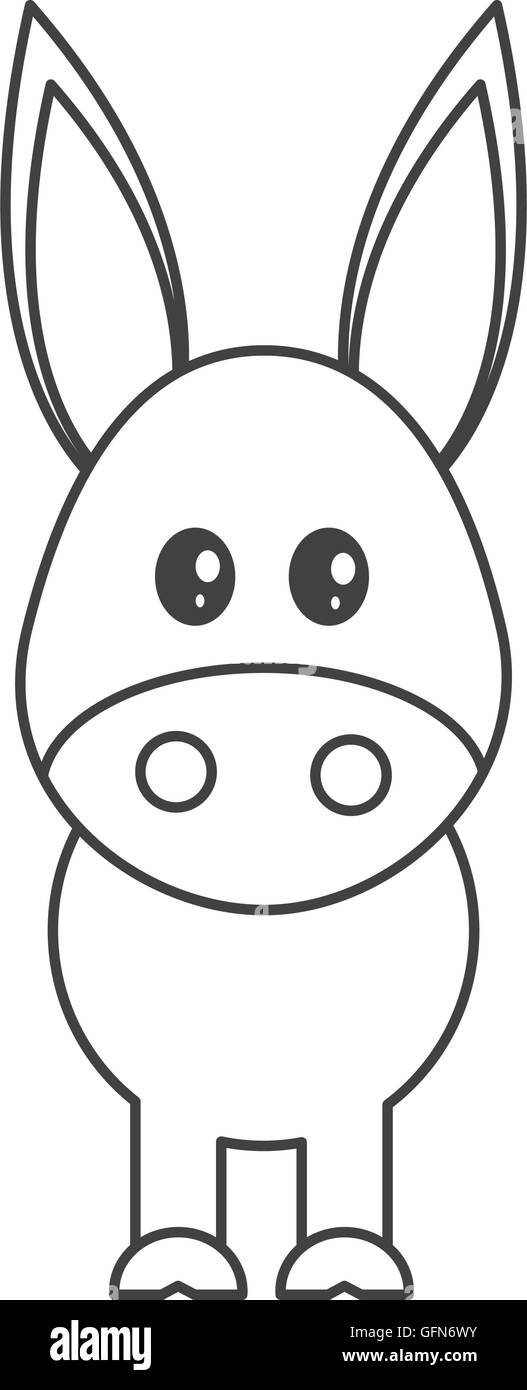 Ane Mignon Icone Dessin Anime Image Vectorielle Stock Alamy