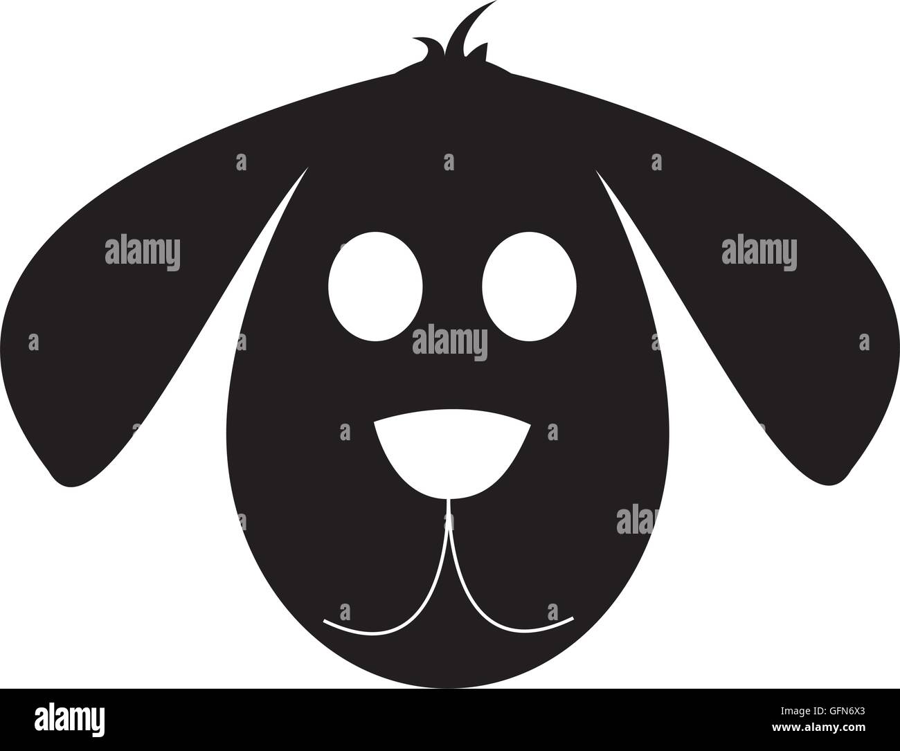 Licône Dessin Animé Chien Mignon Vecteurs Et Illustration