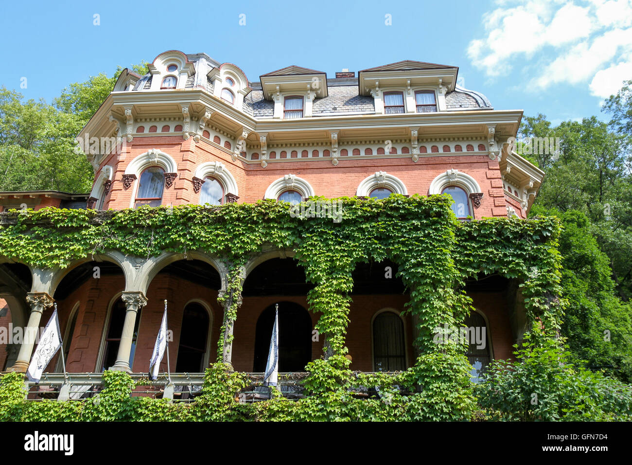 Harry Packer Mansion, maintenant un bed & breakfast, Jim Thorpe, Pennsylvania Banque D'Images