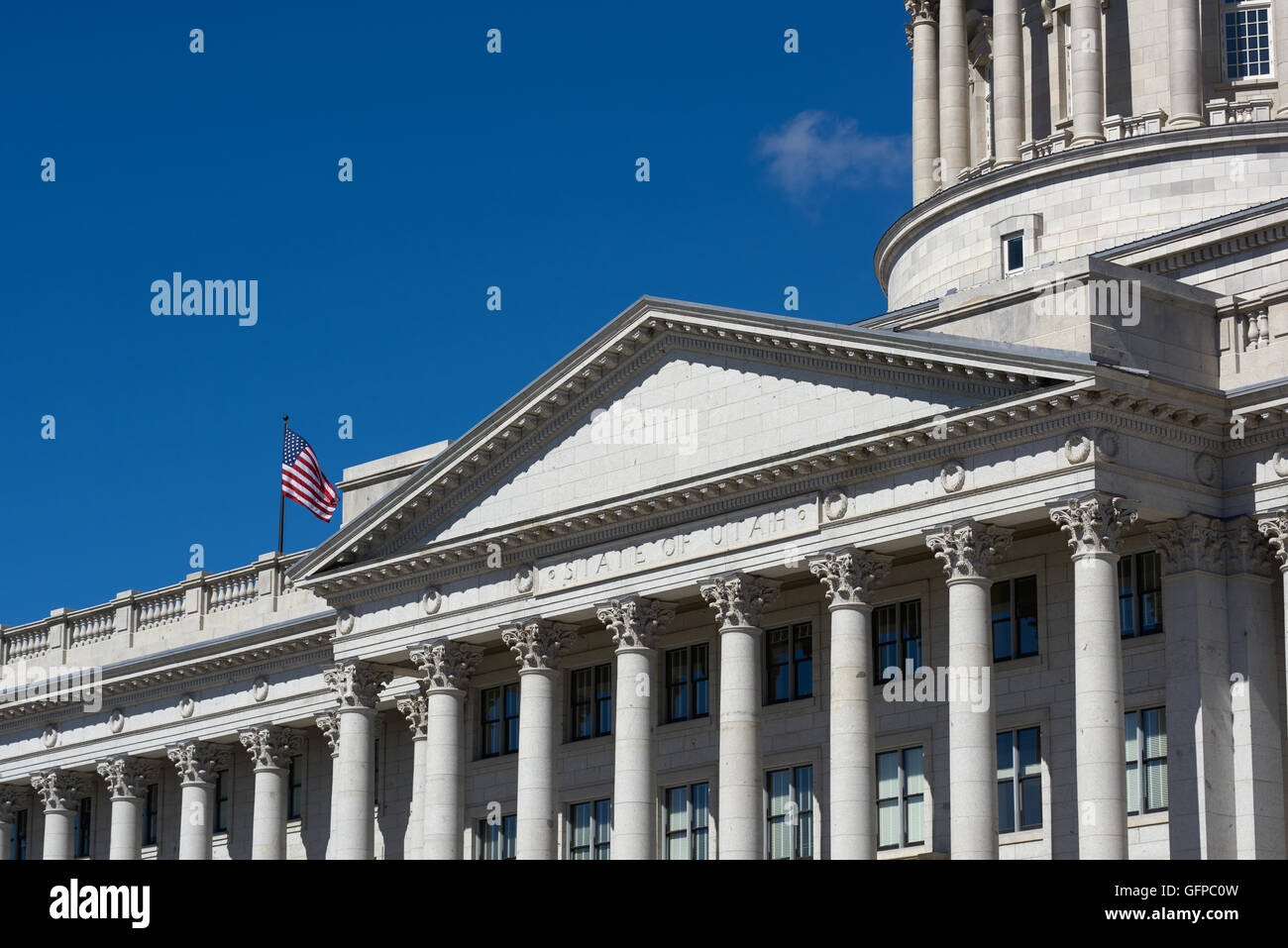Maison d'état de l'Utah, Salt Lake City, États-Unis Banque D'Images
