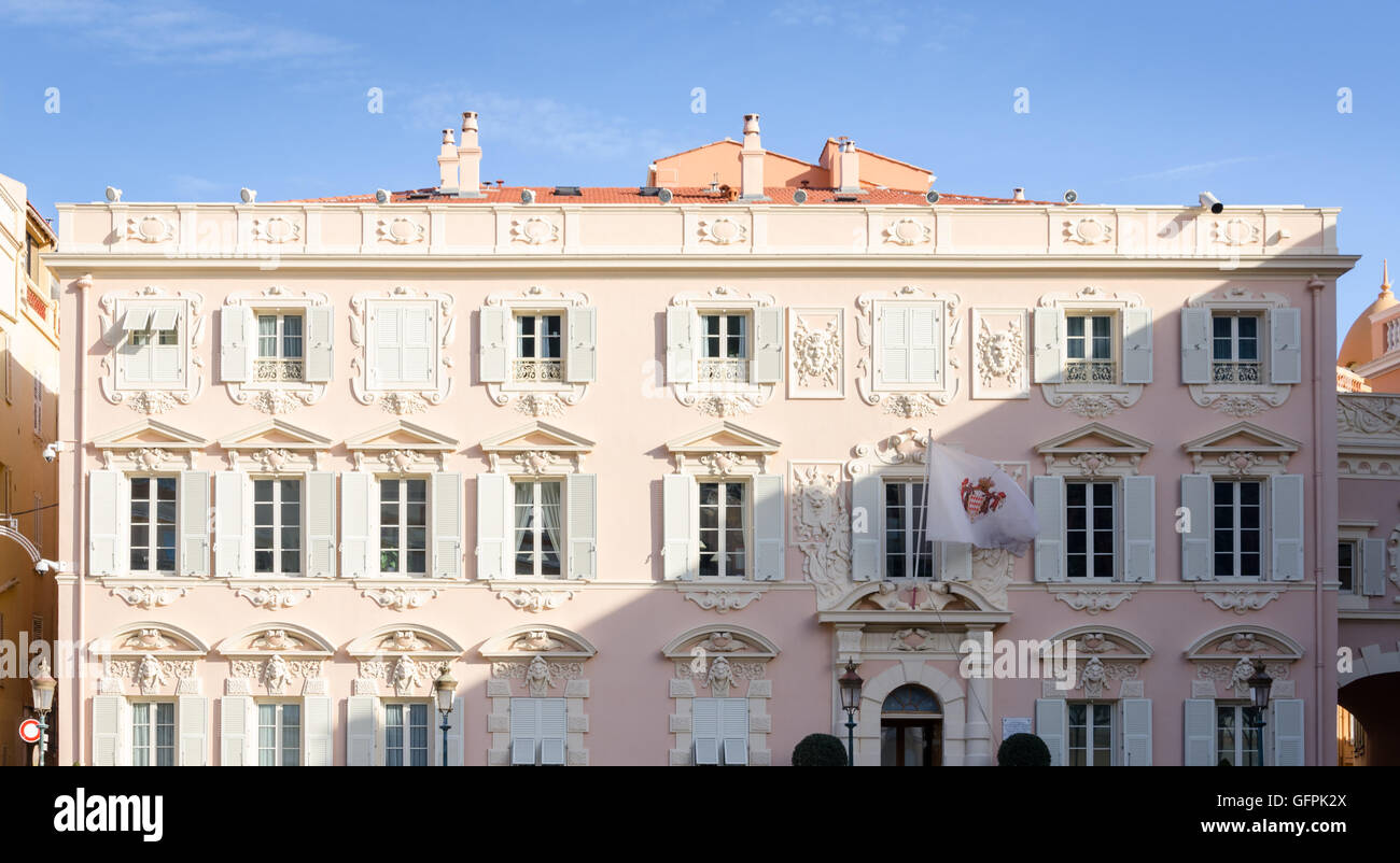 En face du palais de chambre à la cour royale à Monaco Banque D'Images