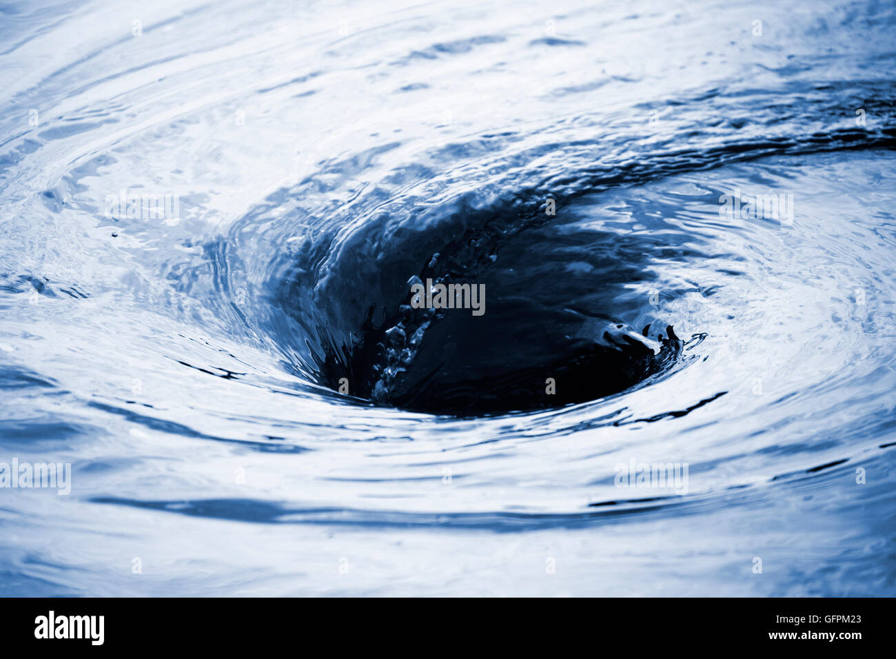 Tourbillon de l'eau. Banque D'Images