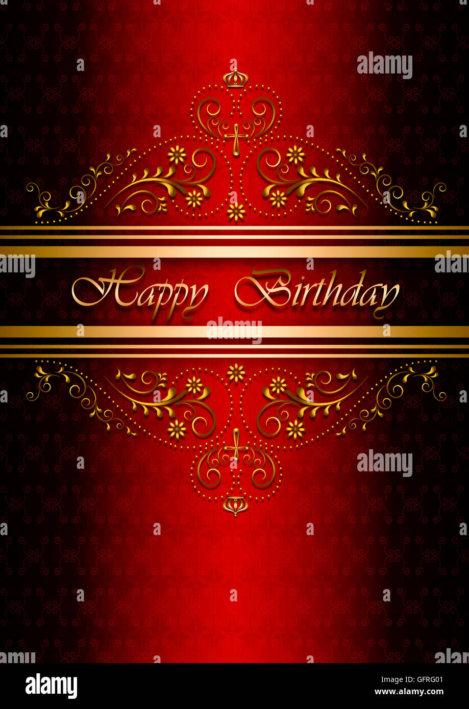 Carte Avec De Joyeux Anniversaire Sur Fond Rouge A Motifs Photo Stock Alamy Carte Avec De Joyeux Anniversaire Sur Fond Rouge A Motifs Photo Stock Alamy