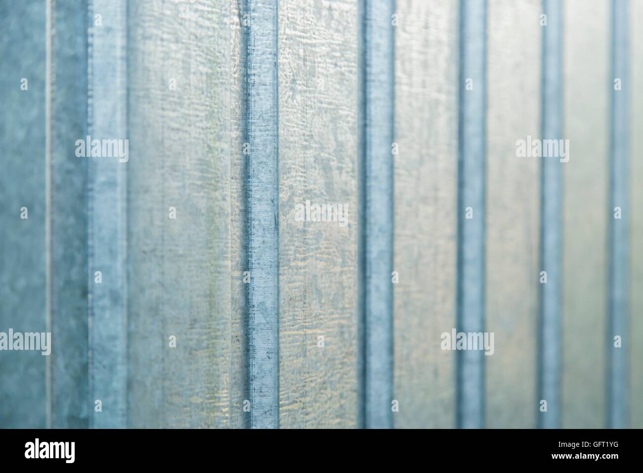 Feuille de métal ondulé texture de fond mur Banque D'Images