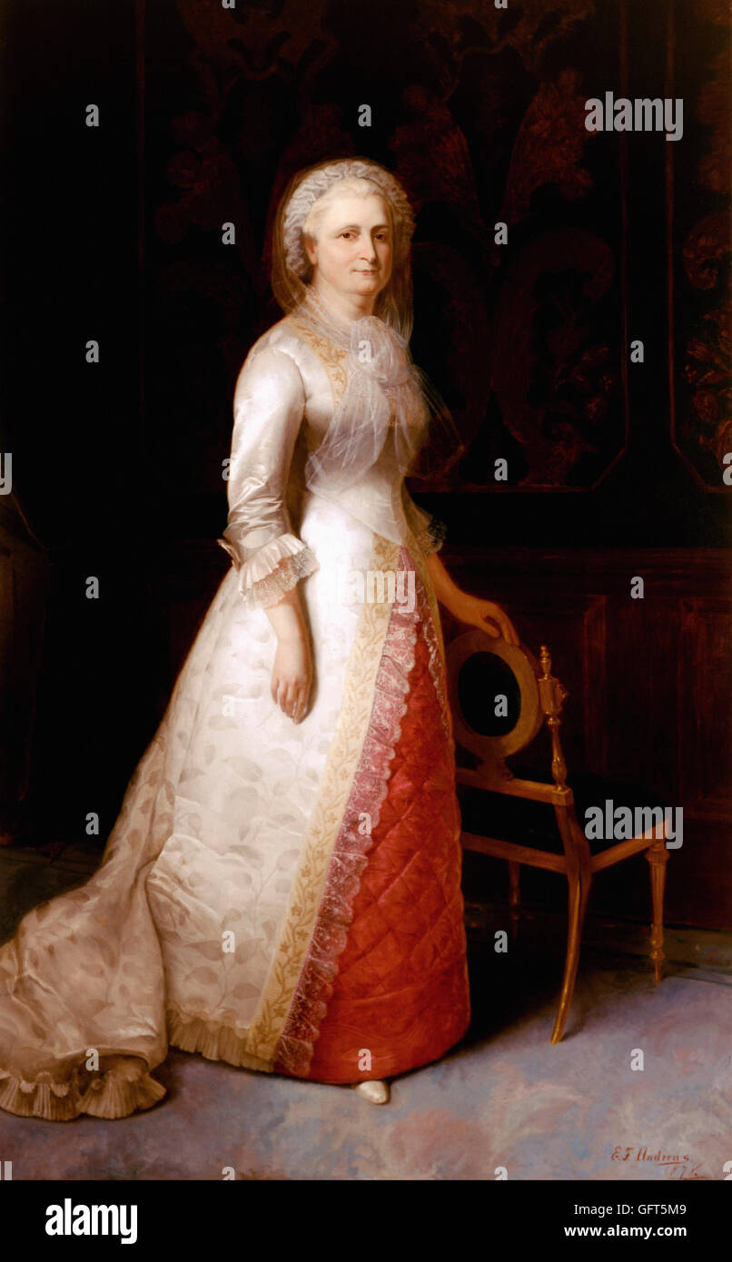 Eliphalet Frazer Andrews - Martha Dandridge Custis Washington (Mme. George Washington) Banque D'Images