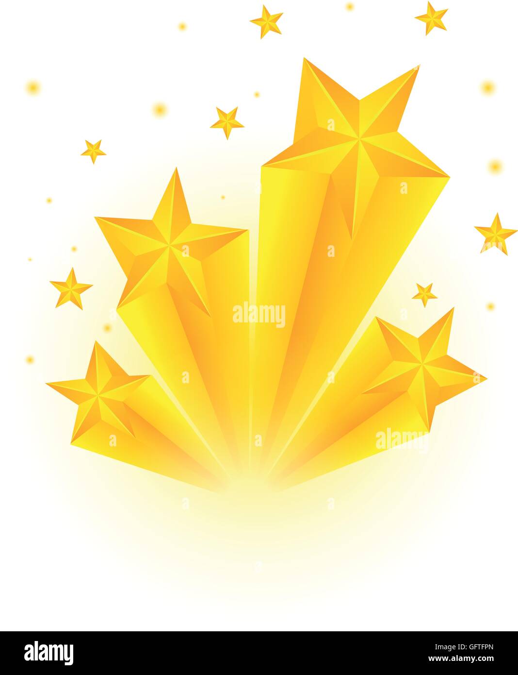 Décoration design avec de nombreuses stars illustration Illustration de Vecteur