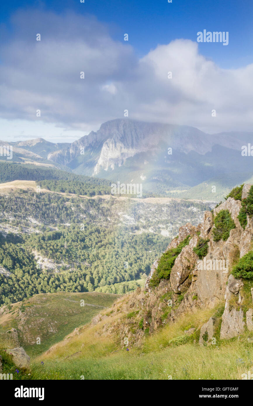 Chemin de Mesa de los Tres Reyes mountain Banque D'Images