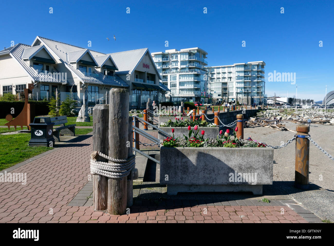 Sidney, Colombie-Britannique waterfront Banque D'Images