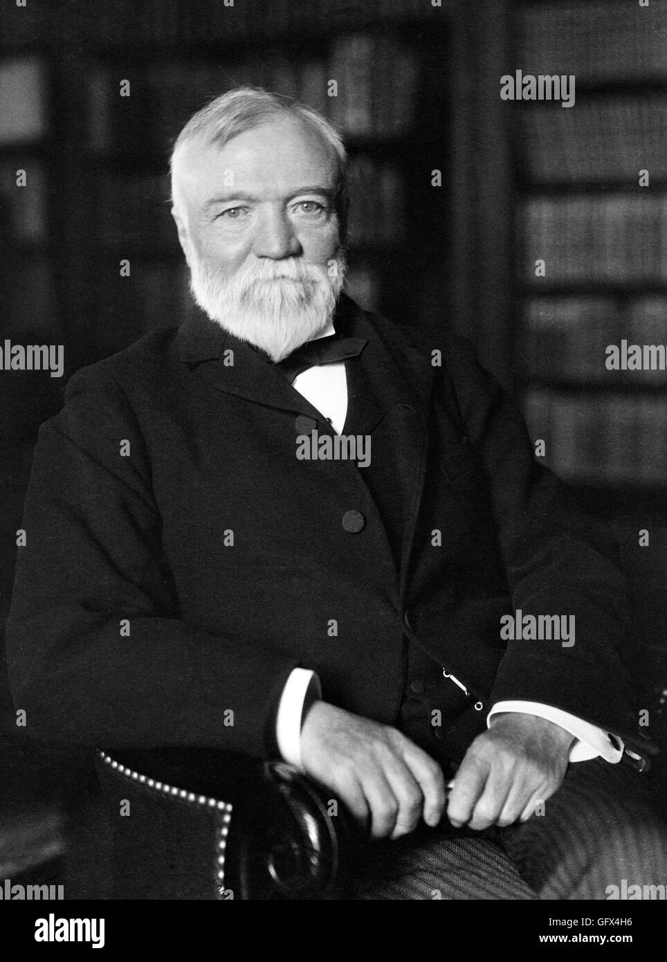 Andrew Carnegie (1835-1919), un industriel, accédez à une place importante dans l'industrie sidérurgique américaine à la fin du xixe siècle. Portrait par François Benjamin Johnson, c.1905 Banque D'Images
