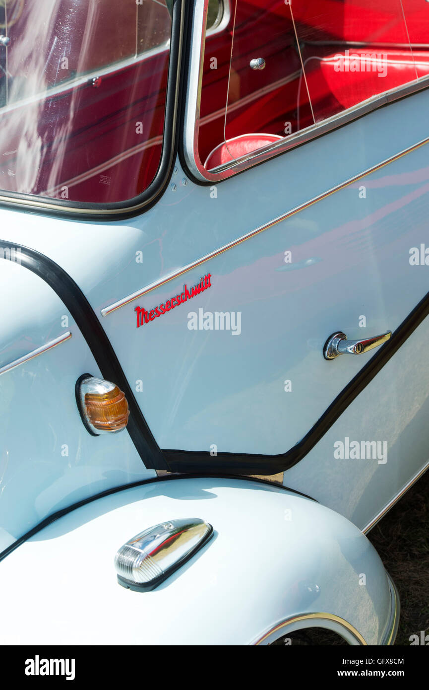 1962 Messerschmitt KR200 détails voiture bulle à trois roues Banque D'Images