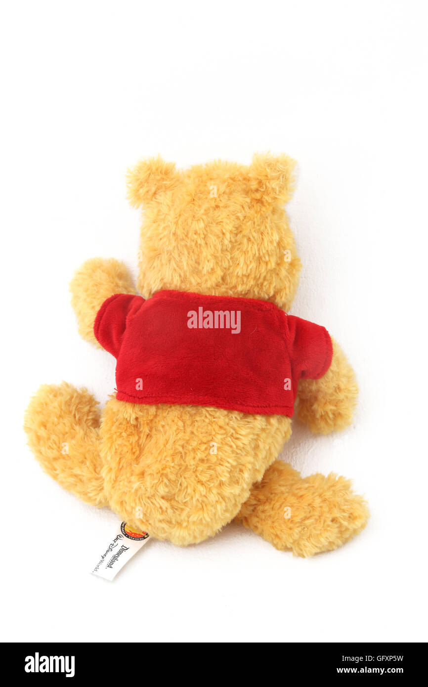 Vue arrière de l'ours en peluche Winnie l'Ourson Banque D'Images