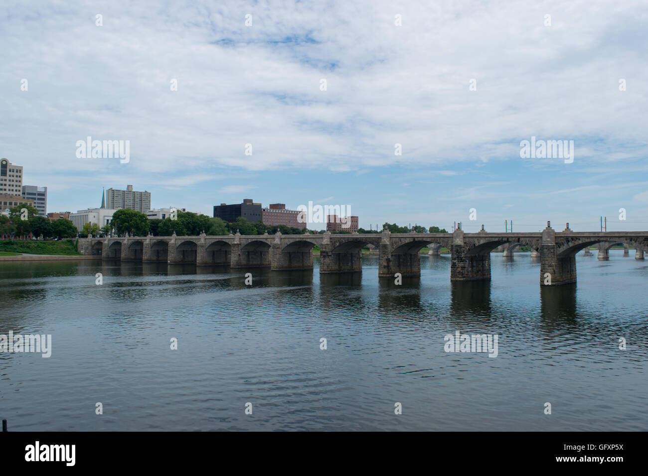 Pont de la rue du marché de Harrisburg, Pennsylvanie Banque D'Images