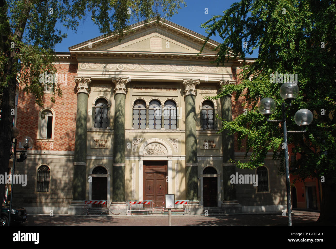 5620-La Modena, Italie, synagogue construite en 1873 Banque D'Images