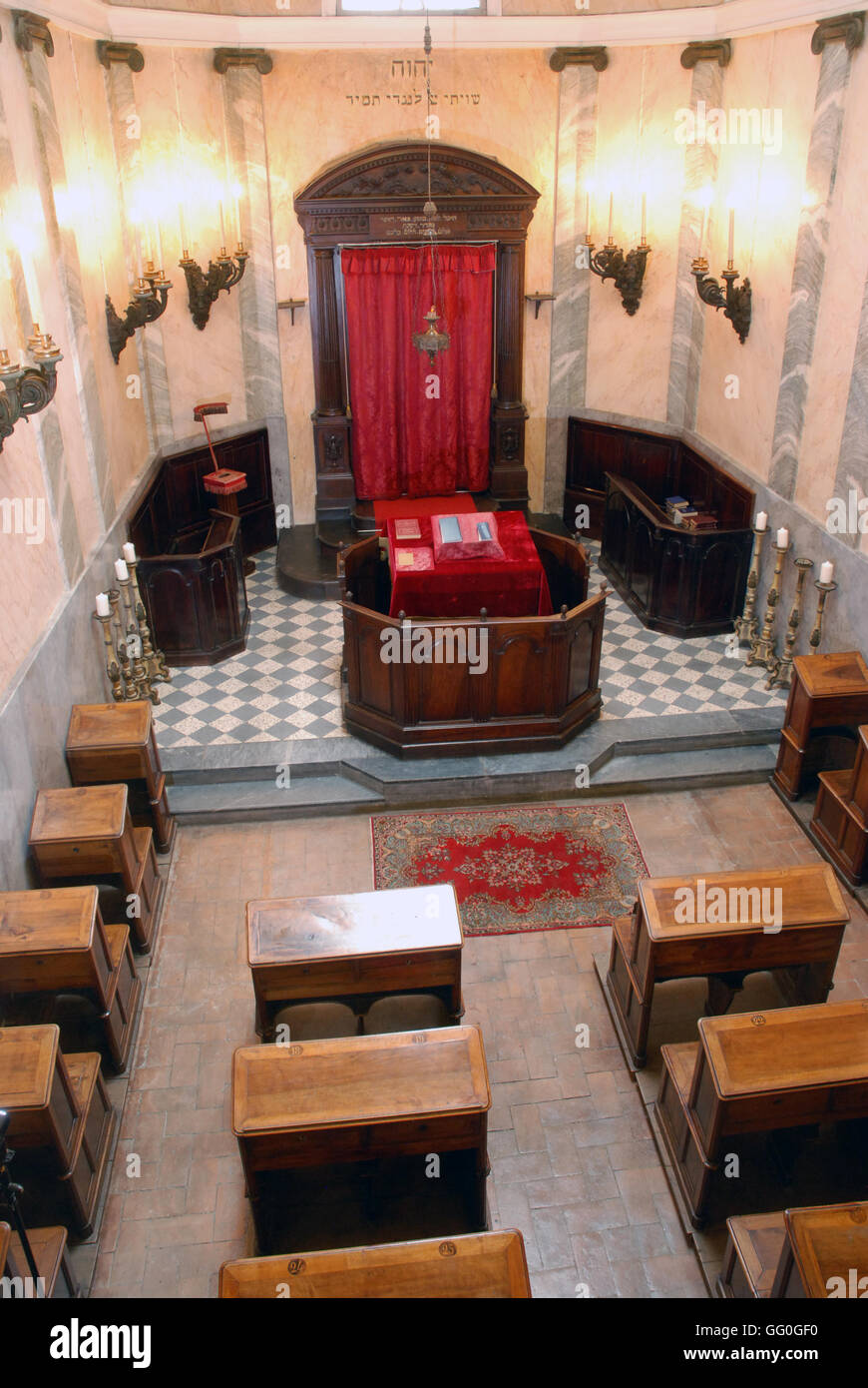 5625.Interrior de la Synagogue à Parme, Italie. Construit en 1822 Banque D'Images