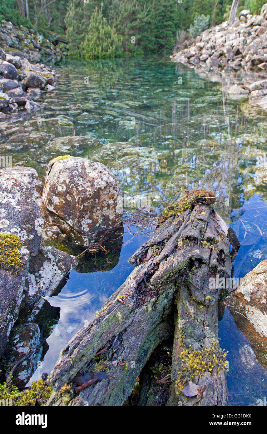 Disparition du Tarn sur le kunanyi/Mont Wellington Banque D'Images