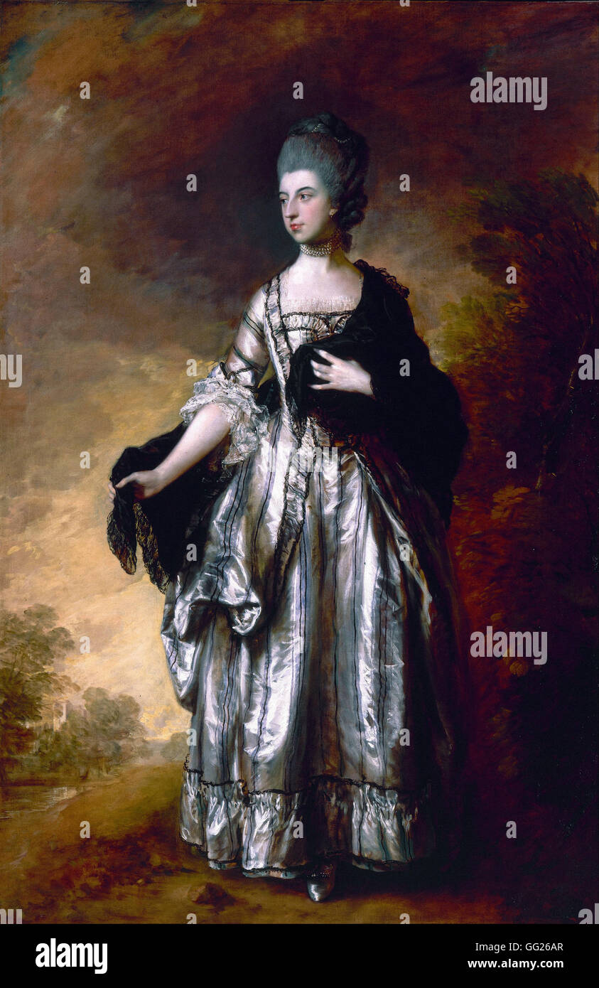 Thomas Gainsborough - Isabella,Vicomtesse Molyneux, plus tard Comtesse de Sefton Banque D'Images