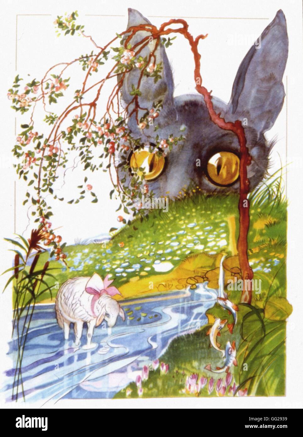 Dessin Agneau Et Loup Le loup et l'agneau Banque de photographies et d'images à haute résolution - Alamy