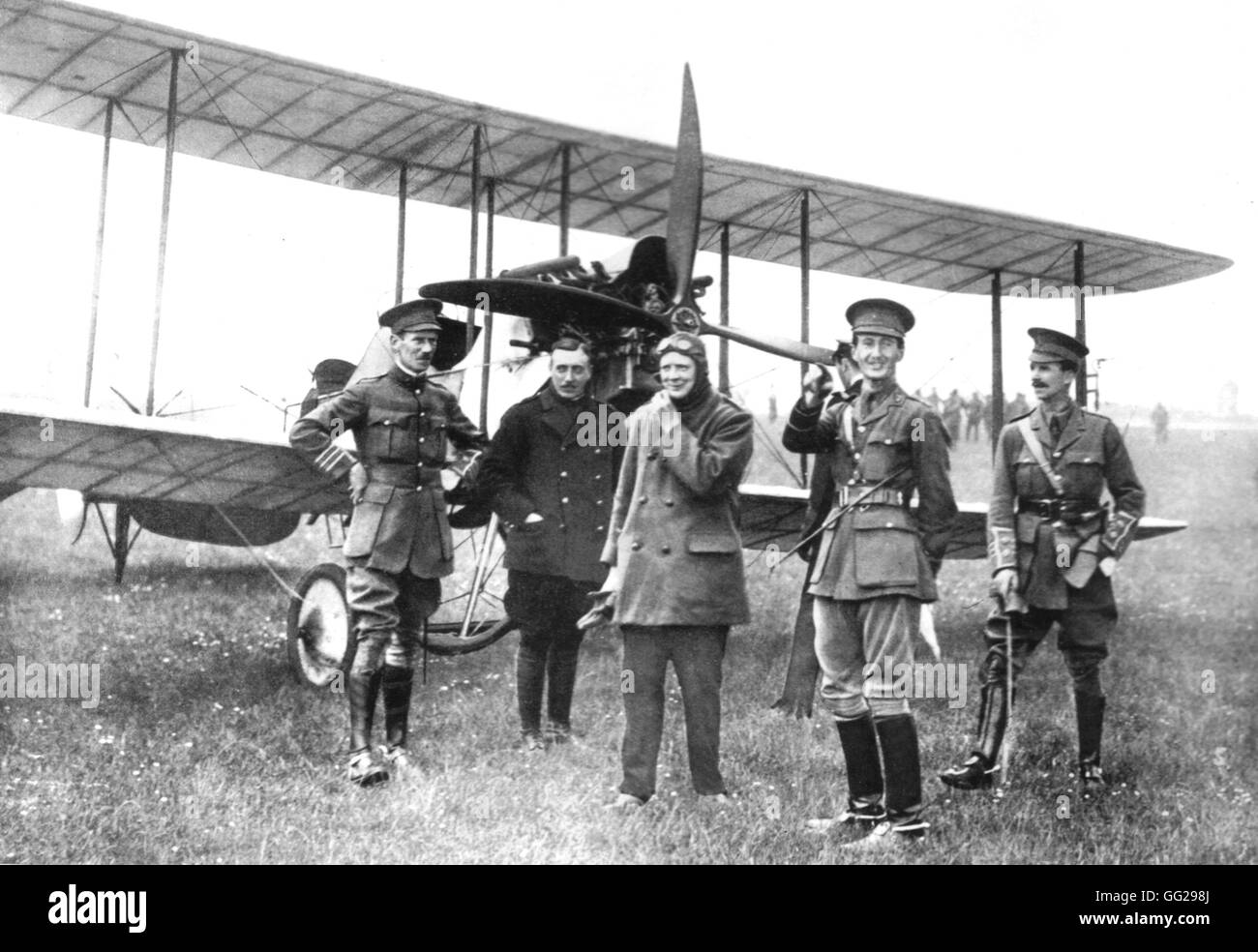 L'Angleterre. Winston Churchill en tenue de vol 20e siècle la Première Guerre mondiale Banque D'Images