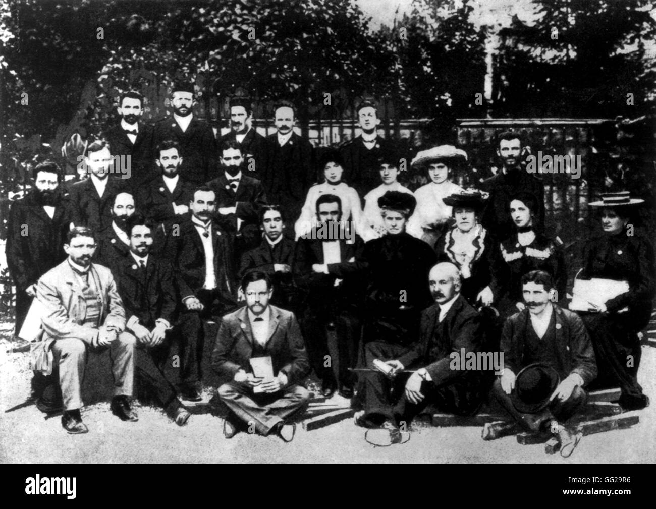 Avec Herzl membres délégués du 6e congrès sioniste Le Sionisme 1903 Banque D'Images