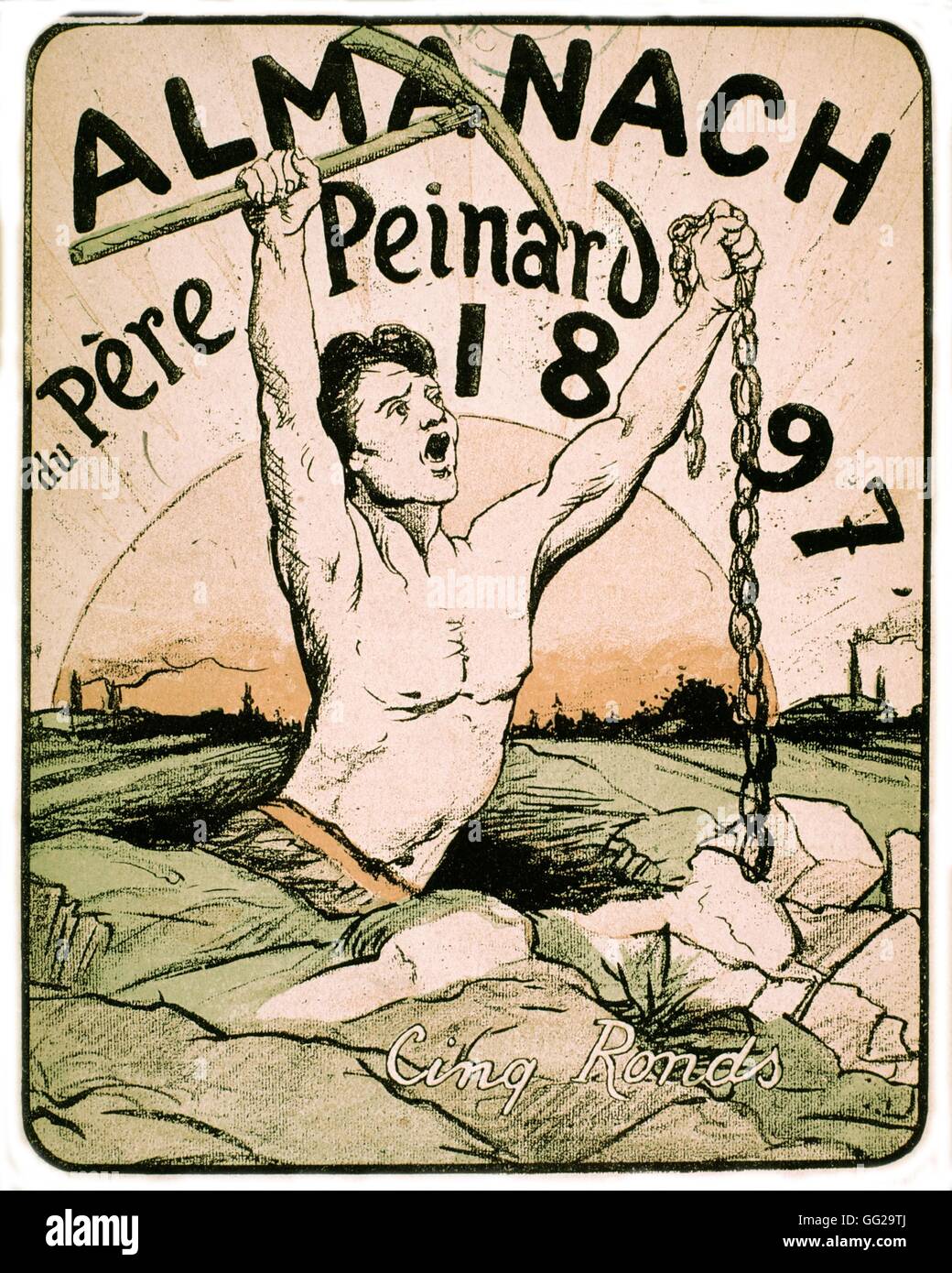 'L'Almanach du Père Peinard' 1897 France Musée social Banque D'Images