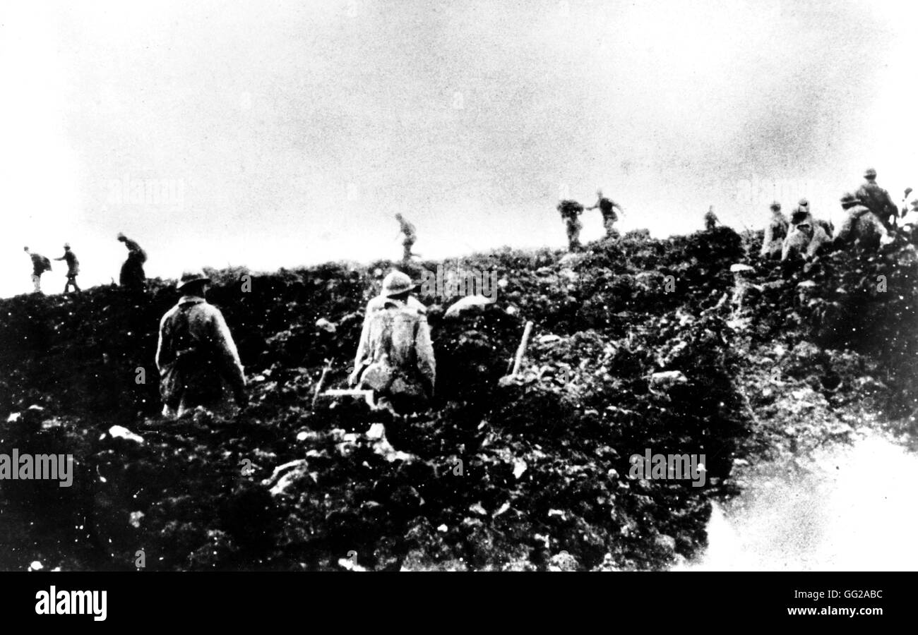 Les agressions dans Verdun 1916 La Première Guerre mondiale - France Vincennes. Musée de la guerre Banque D'Images