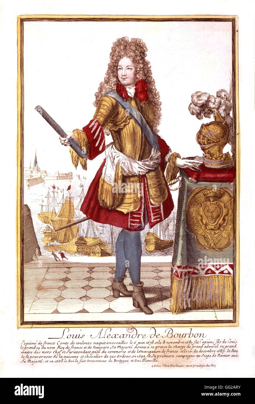 Louis Alexandre de Bourbon (né en 1678), un fils de Louis XIV 17e siècle France Banque D'Images